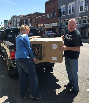 Rick & James Caudill of Olde Mill Music in Mount Airy, NC