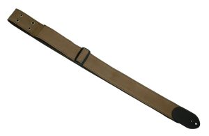 Tan Metal Canvas Strap