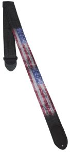 Denim 2" Guitar Strap - American Flag