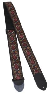 Jacquard 2" Guitar Strap - Red/Tan