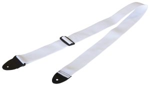 Nylon 2" Guitar Strap - White