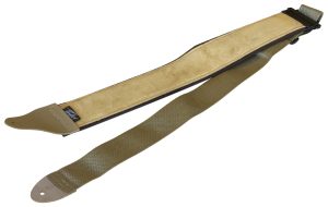 Suede 3" Guitar Strap - Tan